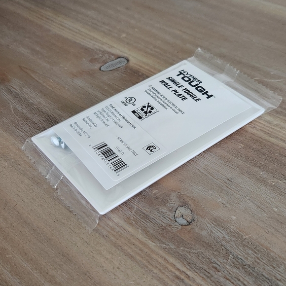 16 Hyper Tough Wallplates, Single Switch, White, 5in, 53142-T1 - NEW in package - Picture 12 of 16